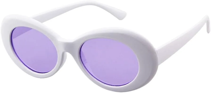 

Круглые солнцезащитные очки в стиле панк для женщин и мужчин с градиентными линзами UV400, для спорта, отдыха, бега и путешествий UYPTK, C21 White Purple