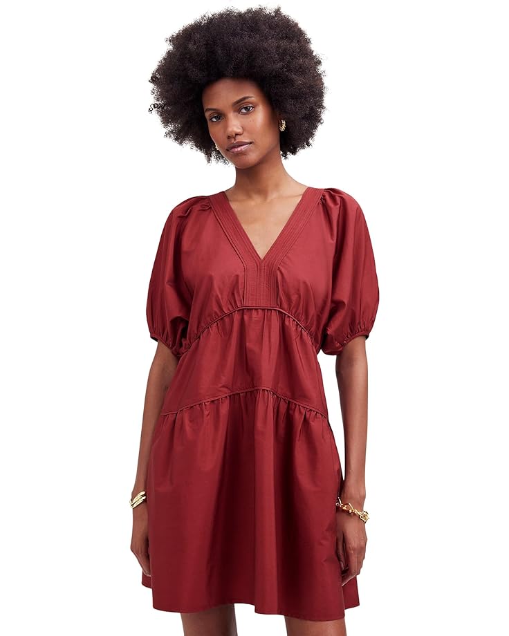 

Платье Madewell Elora Mini - Midweight Arvind Poplin, цвет Claret