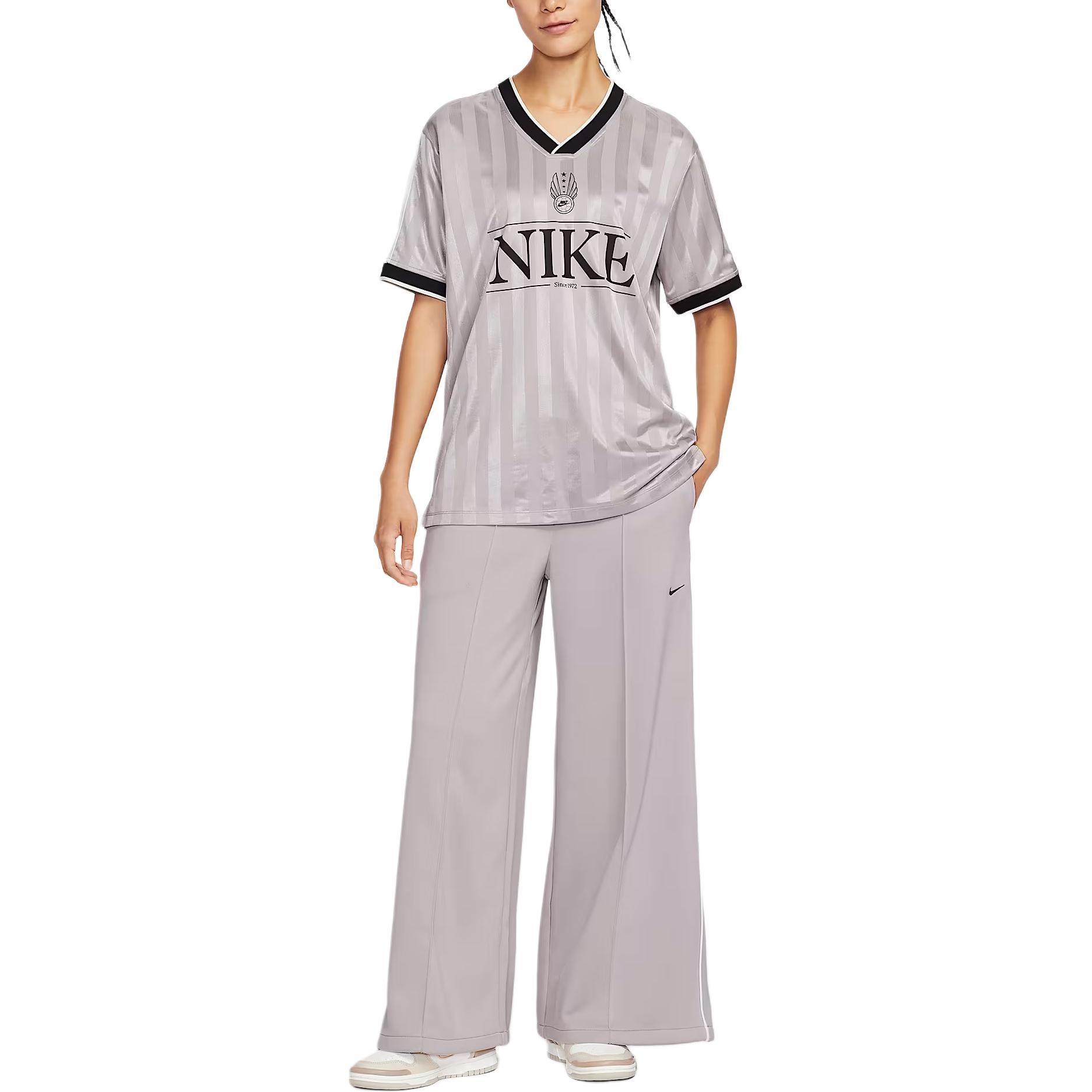 

Спортивные вязаные спортивные штаны women's Nike, серый/белый/черный