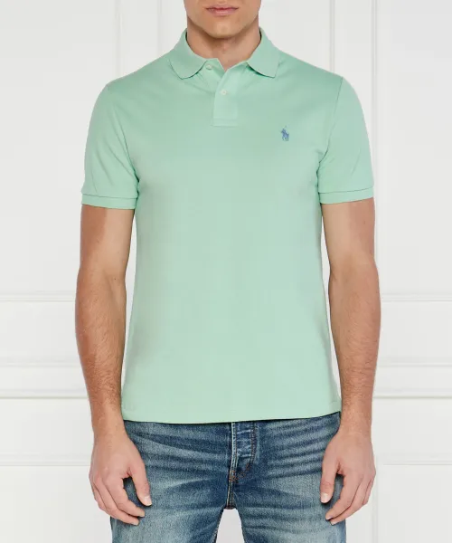 

Футболка поло Slim fit Polo Ralph Lauren, зеленый