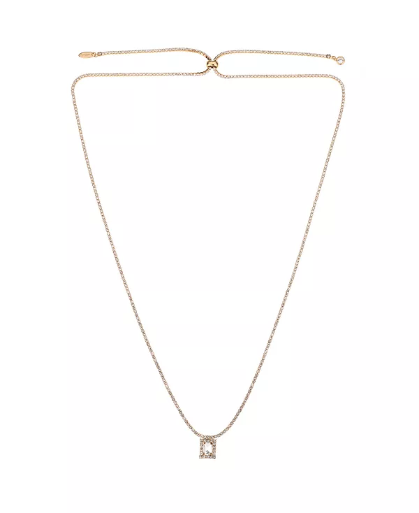 

Минималистичное ожерелье из стекла с 18-каратным золотым покрытием, регулируемое по размеру Ettika, gold