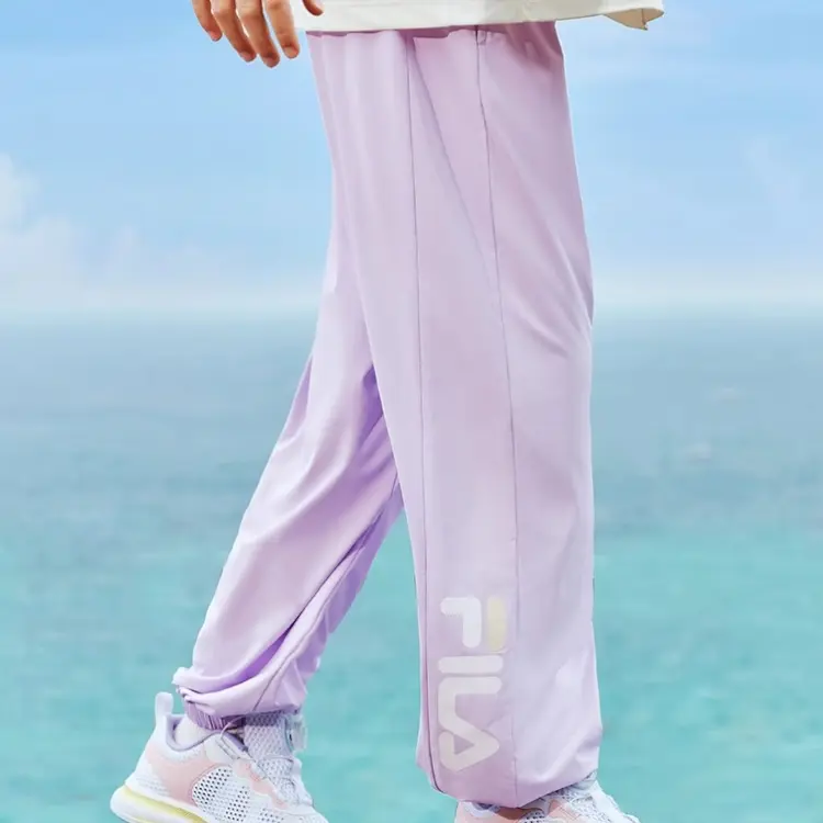 Детские вязаные спортивные штаны для детей 3-7 лет stunning purple FILA KIDS, фиолетовый — фото 4