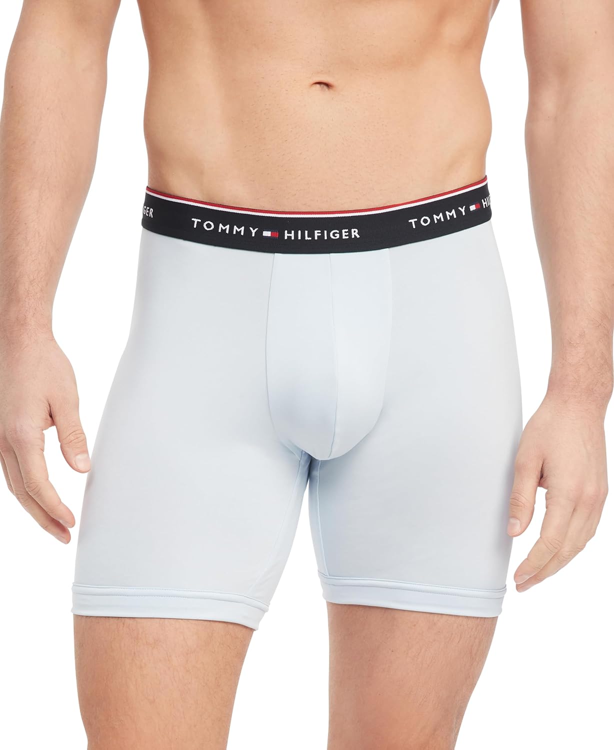 Мужские трусы-боксеры Tommy Hilfiger Micro Classics, 3 пары, Breezy Blue, Grey Heather, Faded Indigo — фото 2