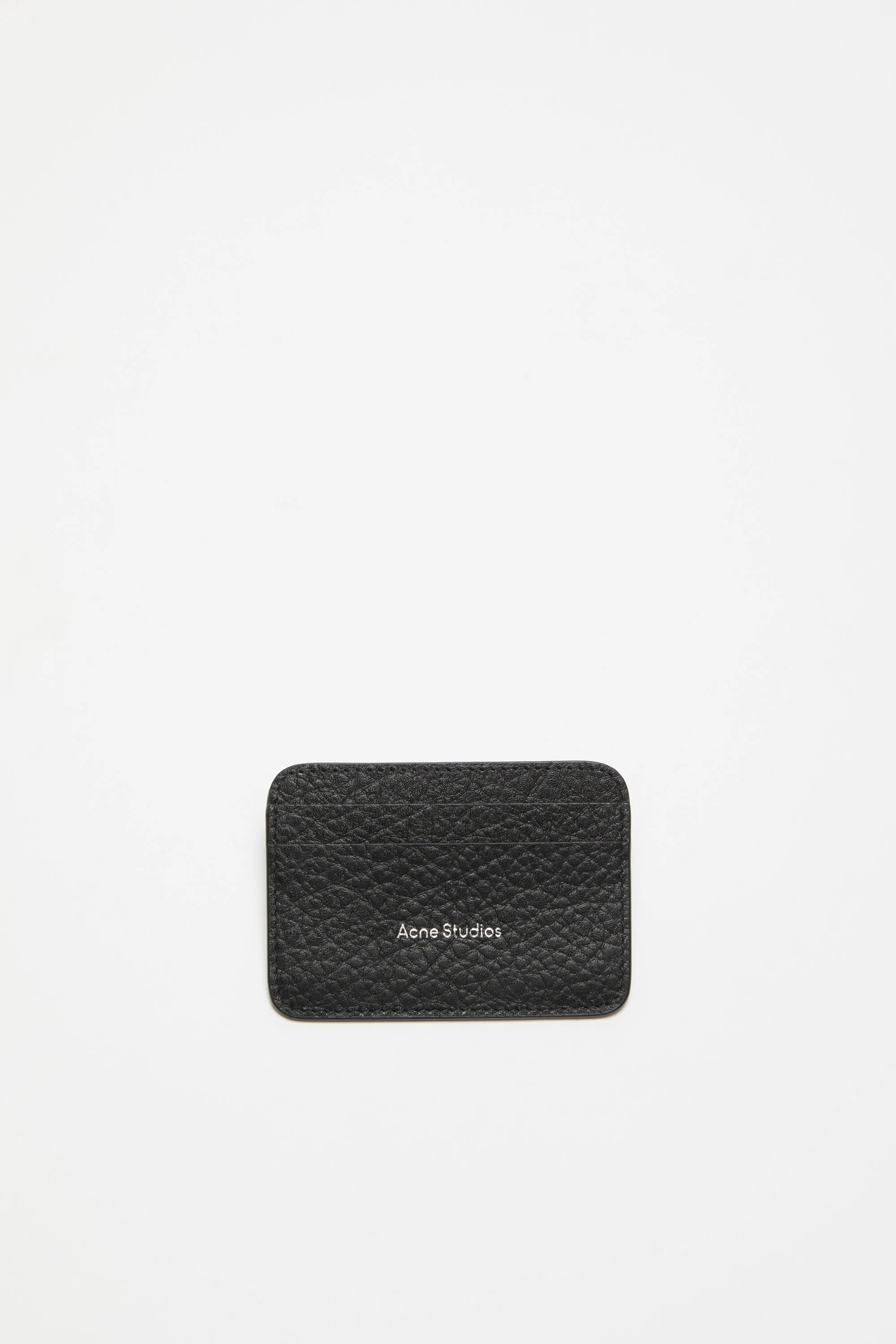 

Кожаный держатель для карт Acne Studios, черный