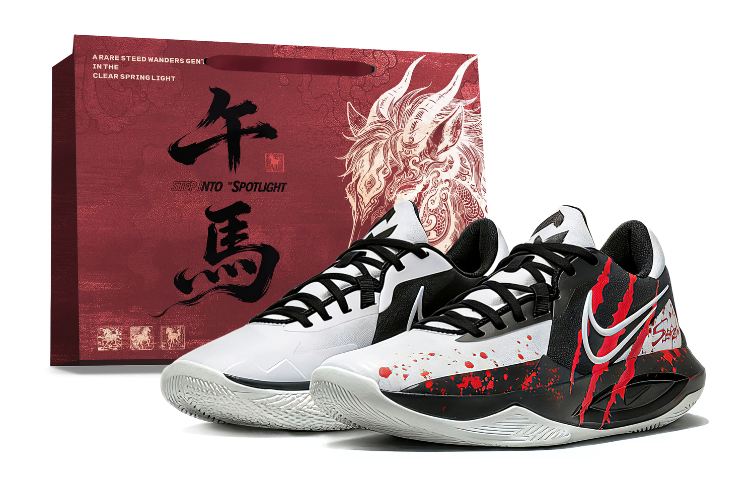 

Nike Precision 6 Abrasion Resistant Low top Basketball Shoes мужские черные красные