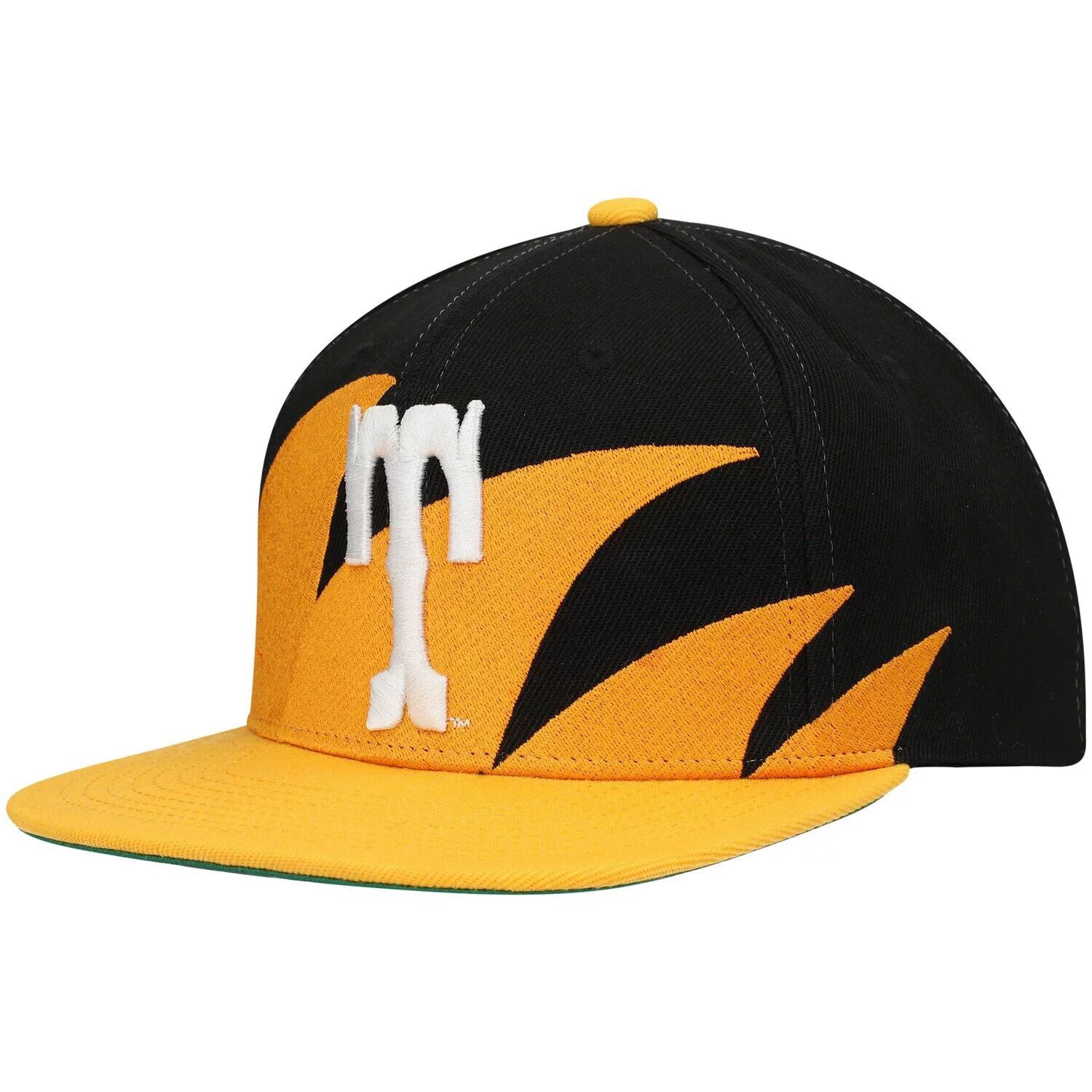 

Мужская кепка Mitchell & Ness Tennessee оранжево-черная Tennessee Volunteers Sharktooth Snapback