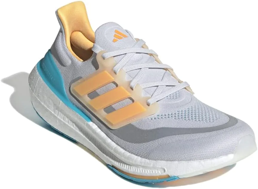 Мужские кроссовки для бега Adidas Ultraboost Light, серый/оранжевый — фото 4