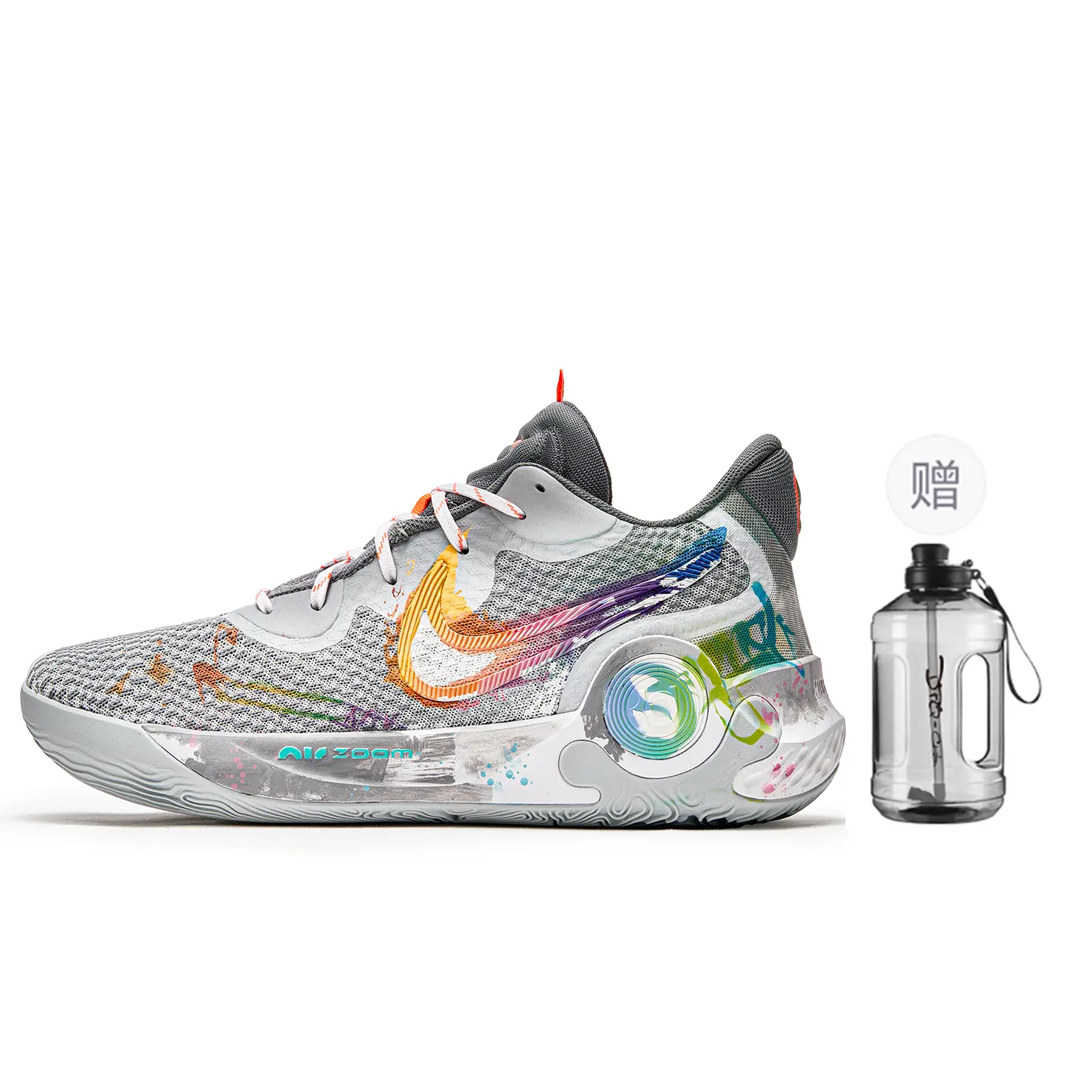 

Баскетбольные кроссовки KD Trey 5 X Basketball Shoes Unisex Mid-Top Gray/Yellow/Red Nike