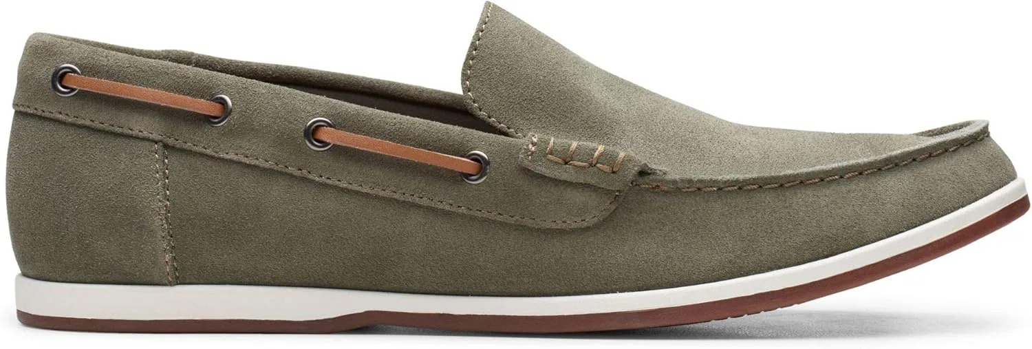 Мужские мокасины Clarks Morven Sun, зеленый — фото 2