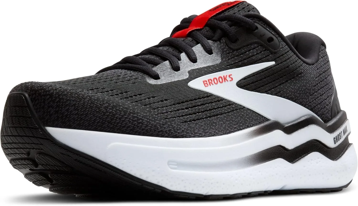 Мужские кроссовки Brooks Ghost Max 2, белый/черный/красный