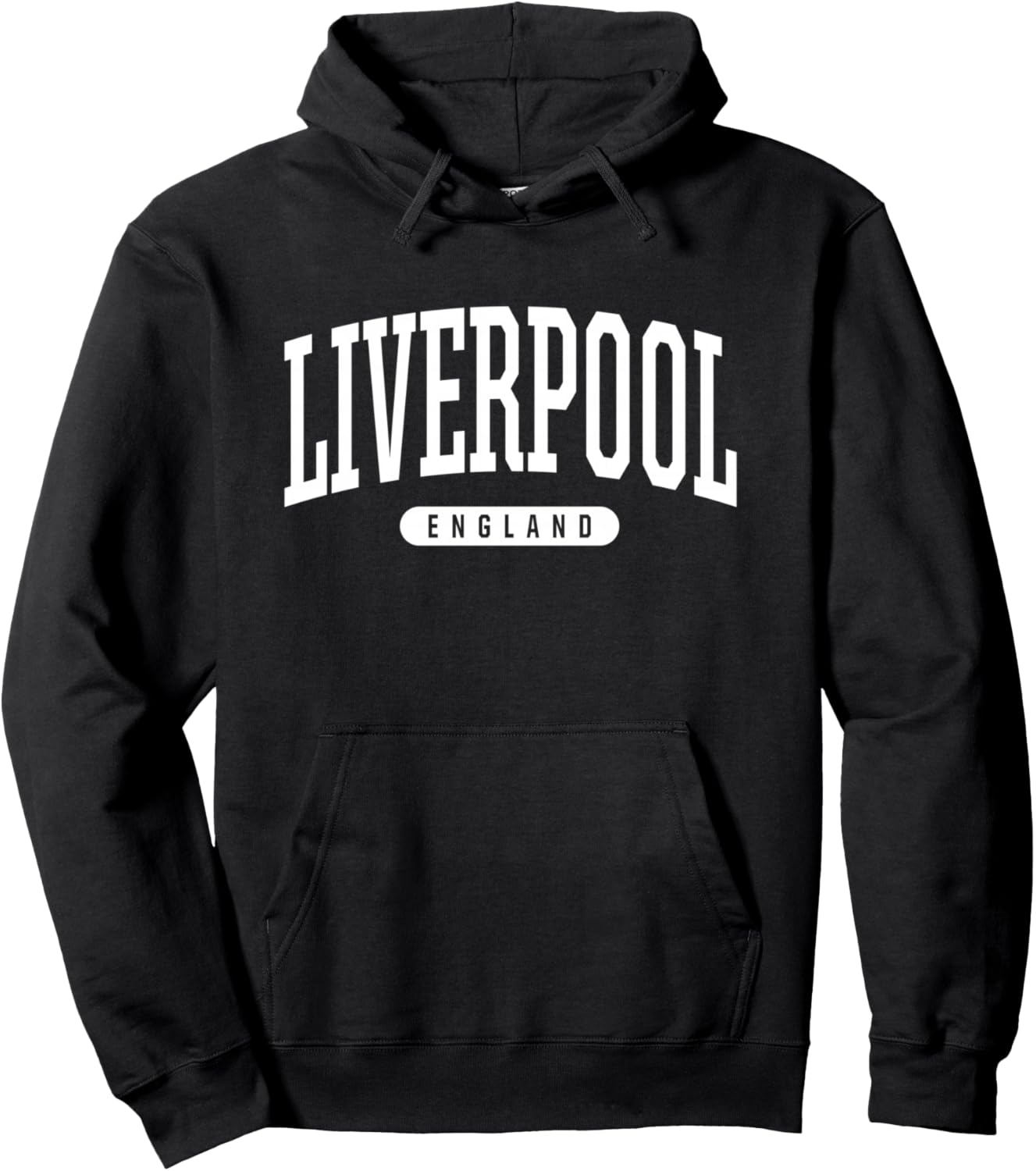 

Сувенирная толстовка в стиле колледжа, Ливерпуль, Англия Liverpool England Souvenirs & Gifts, черный