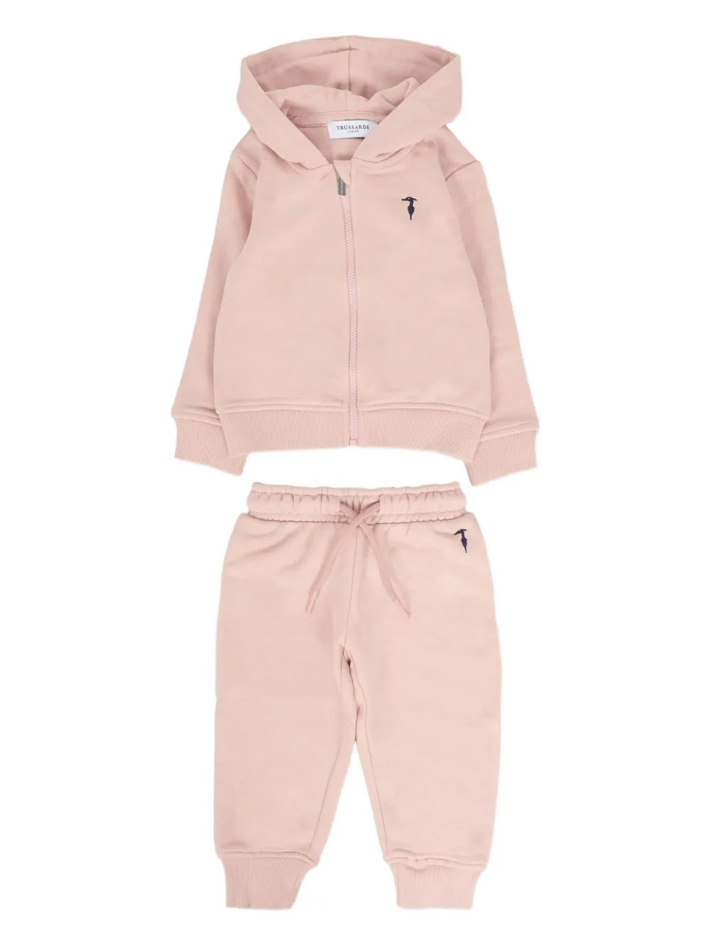 

Спортивный костюм с капюшоном на молнии TRUSSARDI JUNIOR, розовый