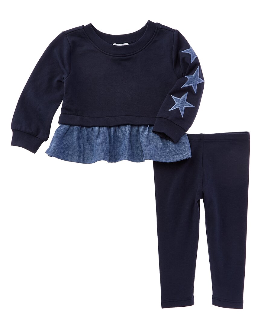 

Великолепный комплект из двух предметов: топ и леггинсы Shining Star Splendid, синий