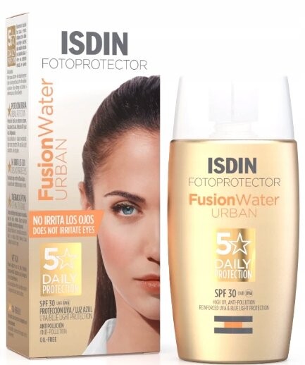 

Фотопротектор Fusion Water Urban, Солнцезащитный крем SPF30 ISDIN, Polfa Łódź