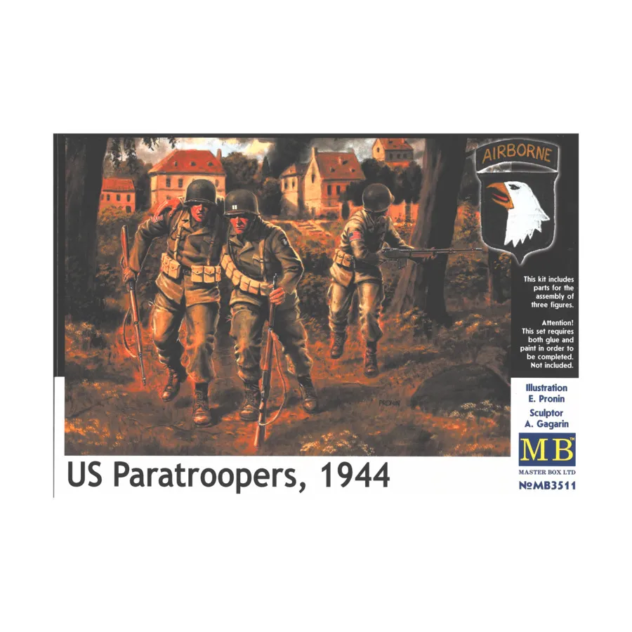 

Американский десантник, 1944 г., WWII Models - United States (1:35) (Master Box)
