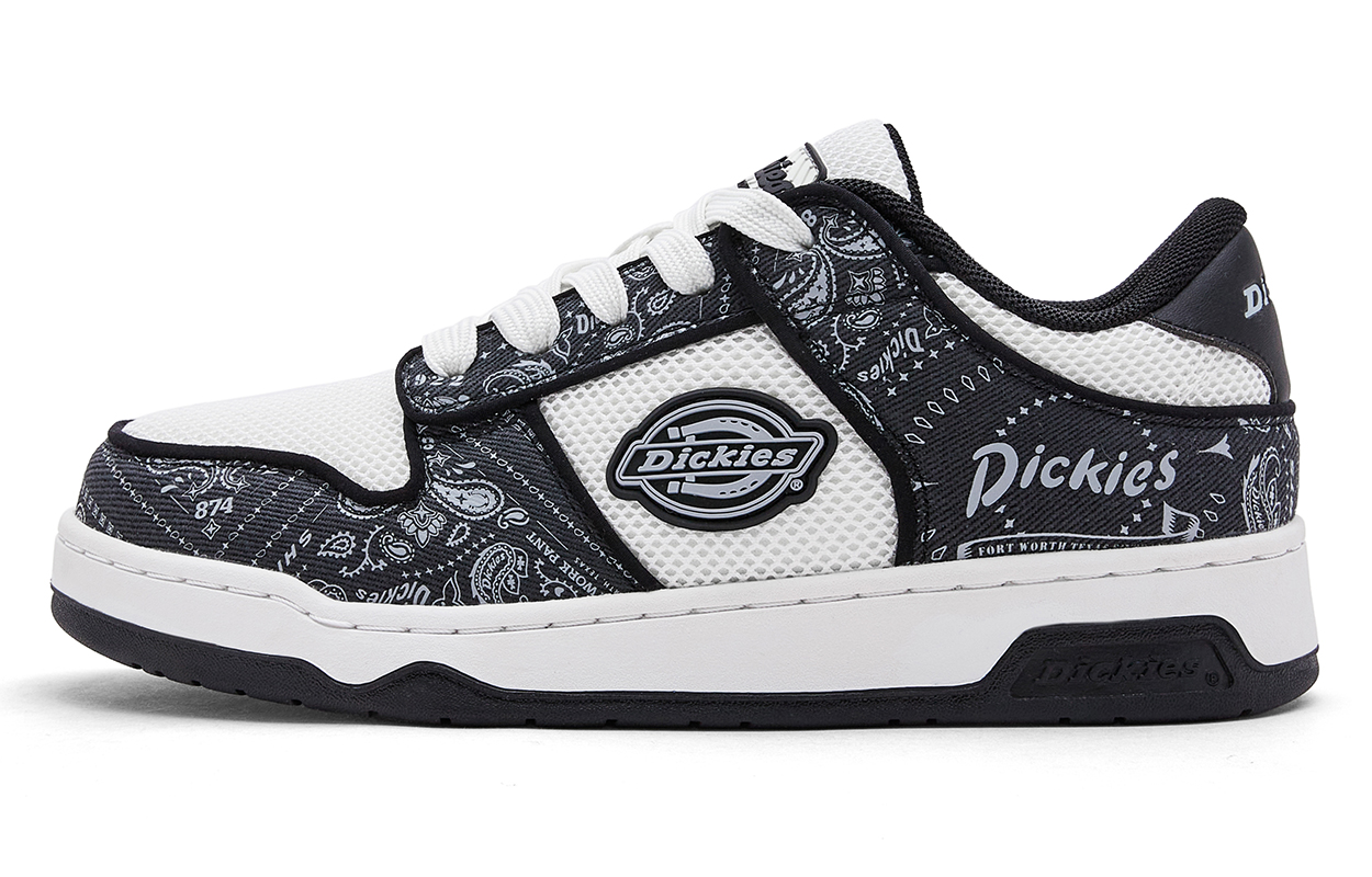 

Dickies Низкие мужские кроссовки для скейтбординга, черно-белые