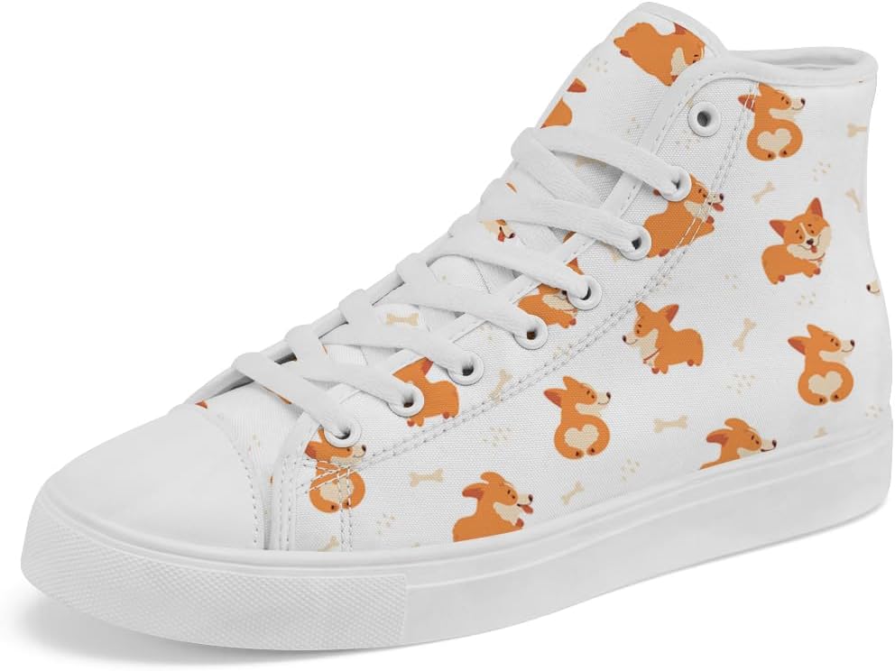 

Кеды Corgi на высокой подошве из холста для женщин и мужчин Chebing, белый