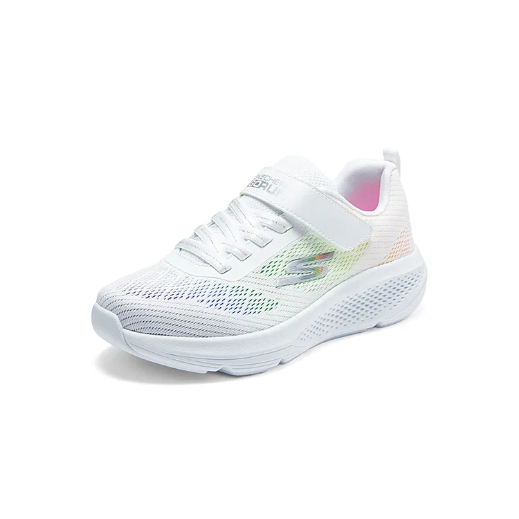 Кроссовки slip resistant, abrasion resistant, breathable, supportive, lightweight Skechers Kids, White Multicolor — фото 4
