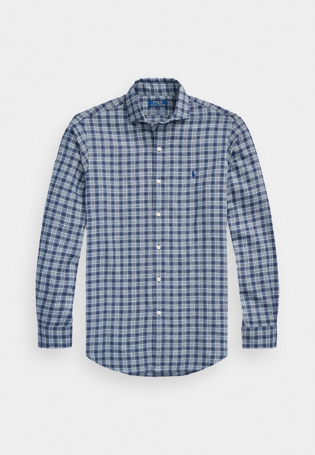 

Рубашка CUSTOM FIT PLAID SHIRT Ralph Lauren, темно-синий