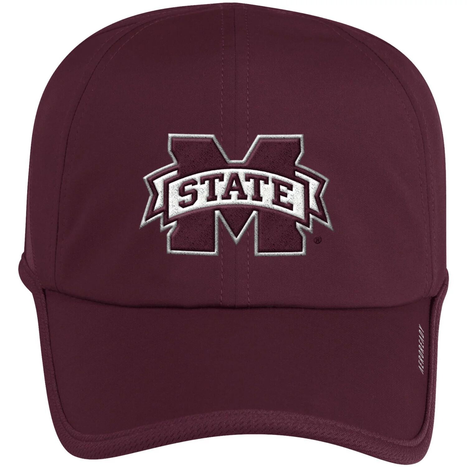 

Мужская регулируемая кепка adidas Maroon Mississippi State Bulldogs Superlite AEROREADY