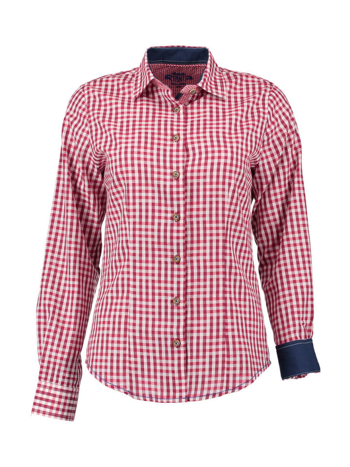 

OS-Trachten Традиционная блузка Prigmi, средне-красного цвета