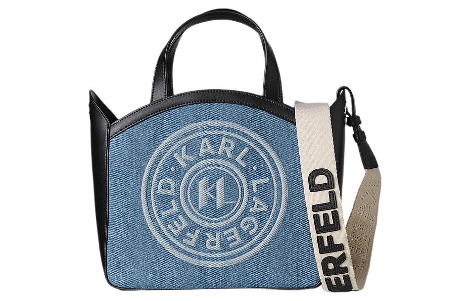 

KARL LAGERFELD / Karl Lagerfeld Jeans Сумка через плечо из телячьей кожи, Light Blue