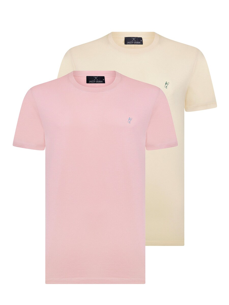 

Классическая футболка Jacey Quinn Shirt, цвет light yellow/pink