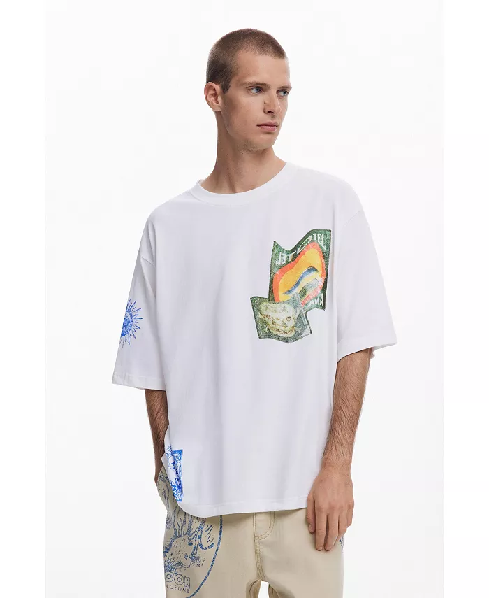 

Мужская футболка с принтом Arty Desigual, белый