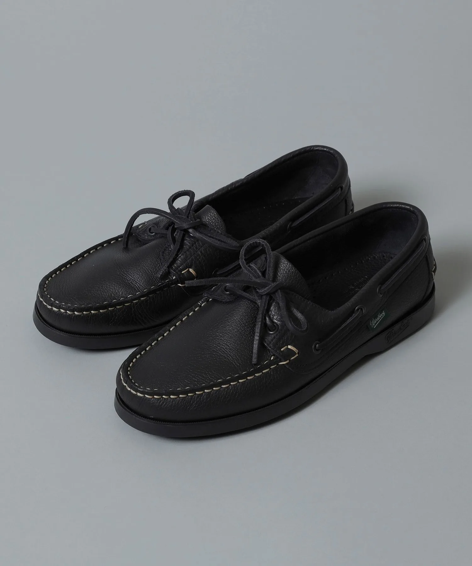 Мужские туфли из зернистой кожи Paraboot BARTH черные