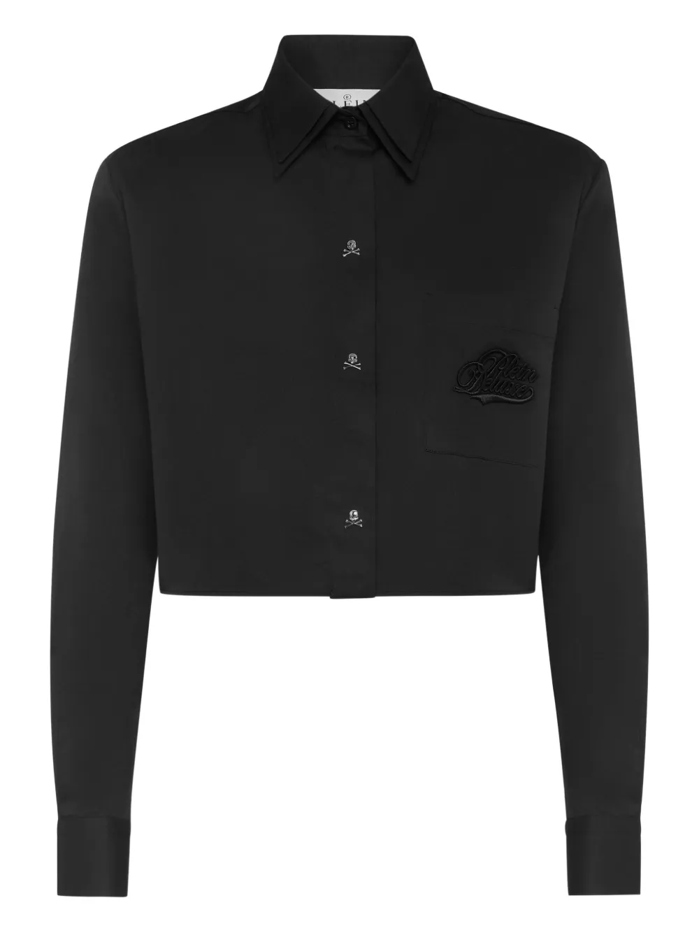 

Рубашка с декором Skull Philipp Plein, черный