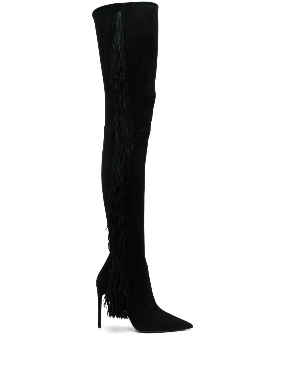 Ботфорты Ultrastuart Fringe 100 Stuart Weitzman, черный