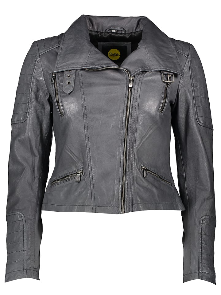 

Кожаная куртка Buffalo Lederjacke, серый