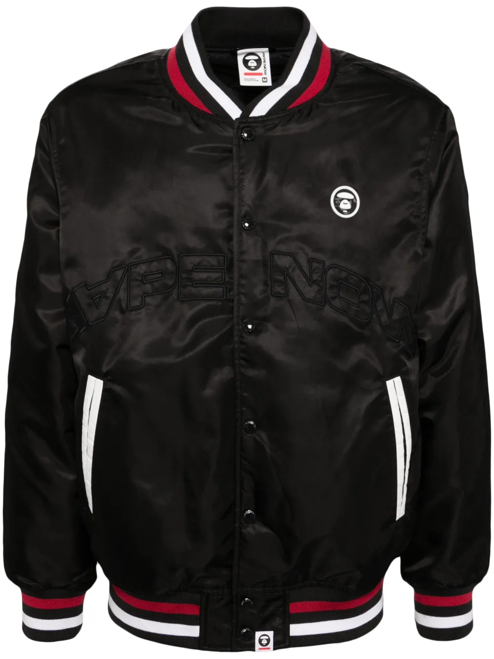 

Бомбер с нашивкой-логотипом AAPE BY *A BATHING APE, черный