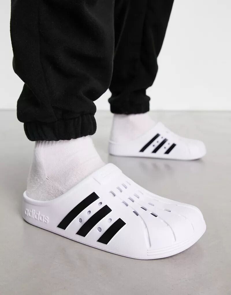 

adidas Sportswear Белые сабо Adilette adidas performance