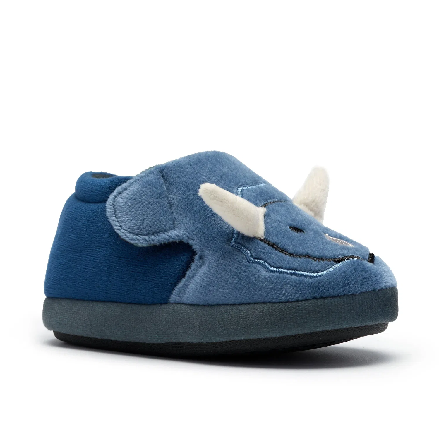 Тапочки детские с динозавром Clarks, синий — фото 4