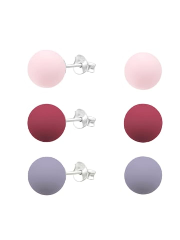 

Alexander York Серьги-гвоздики PERLE из серебра 925 пробы, набор из 3 штук