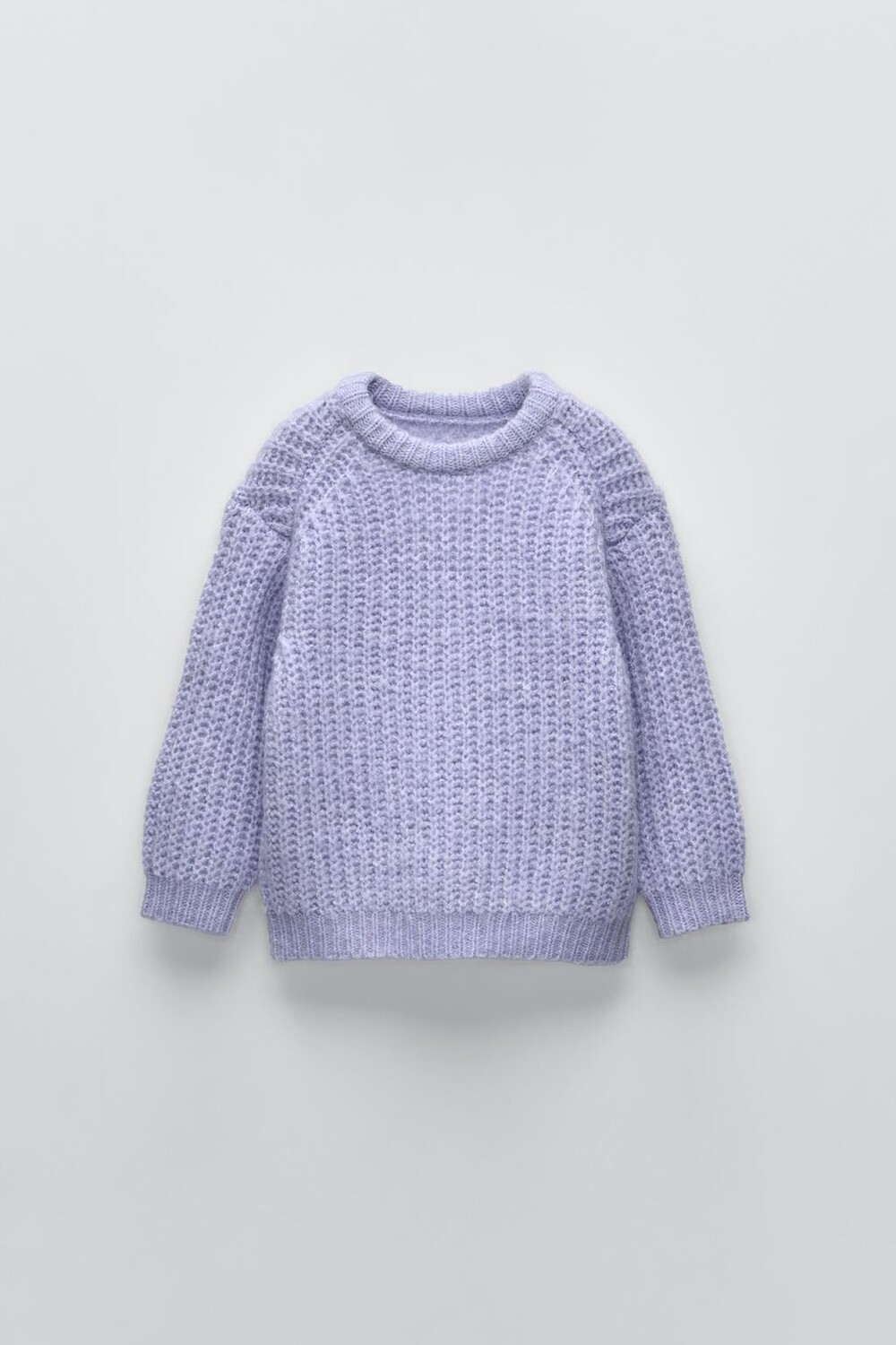 

Вязаный свитер ZARA, цвет lilac