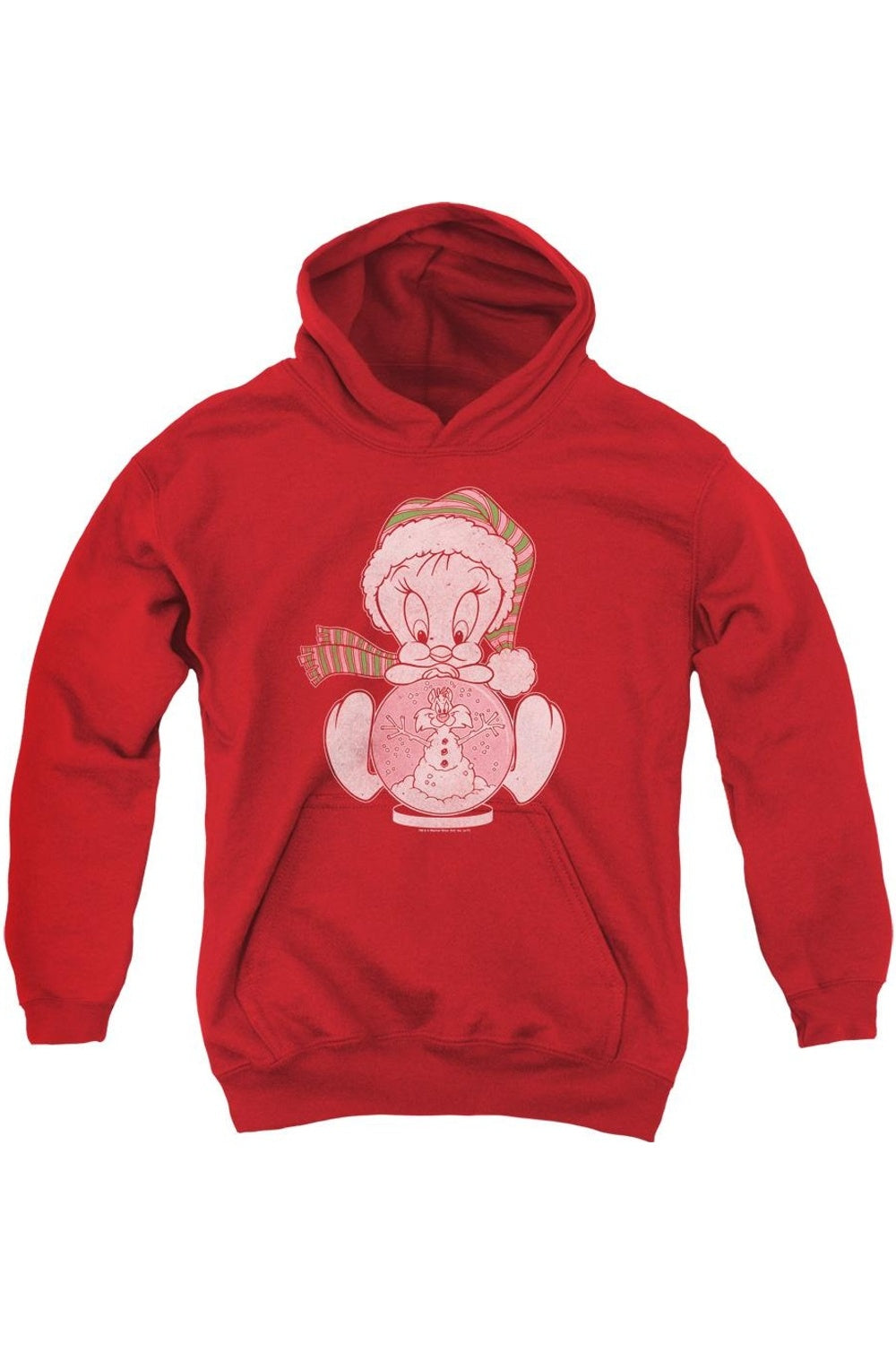 

Толстовка с капюшоном Looney Tunes Tweey Globe для молодежи Gildan, красный