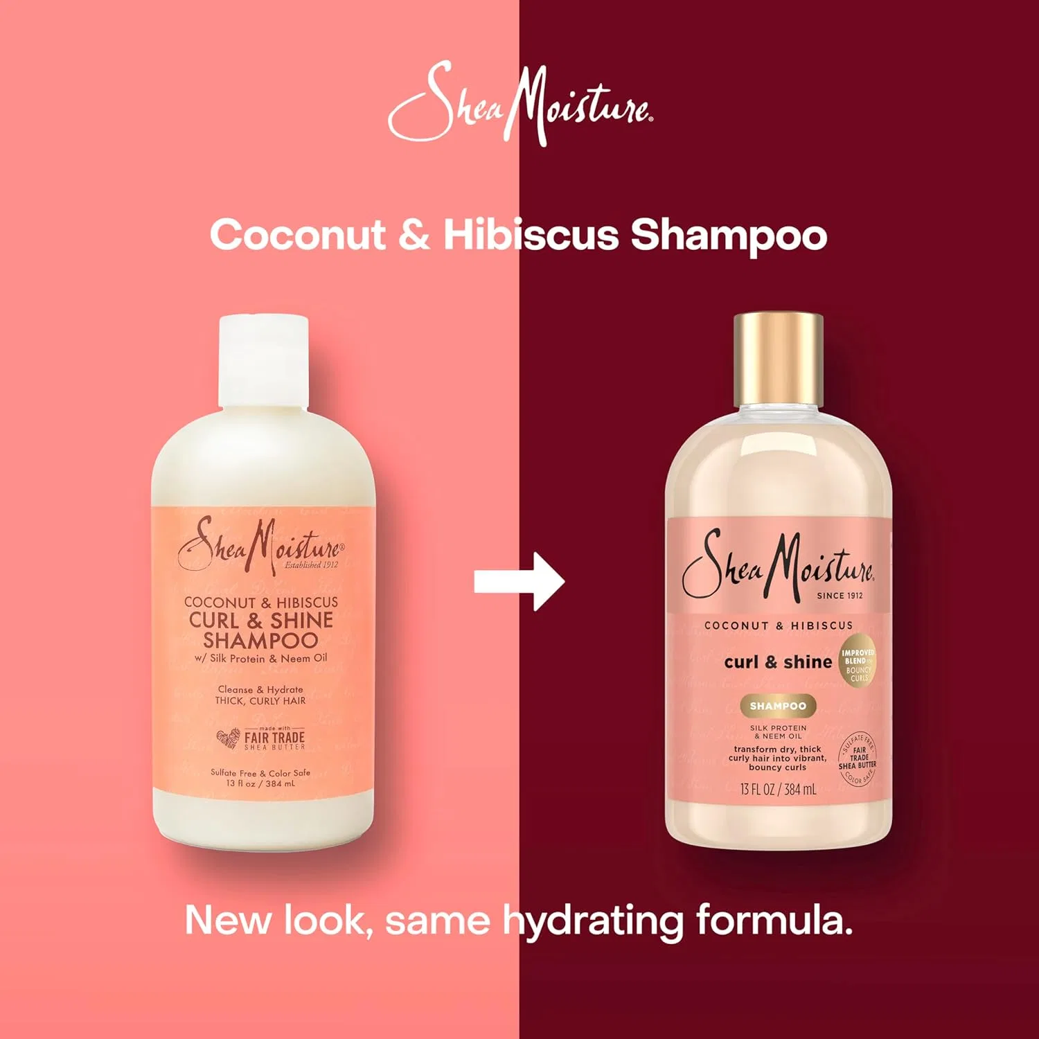 Шампунь для кудрявых и блестящих волос «Coconut & Hibiscus Curl & Shine» от Shea Moisture Shea Moisture — фото 3