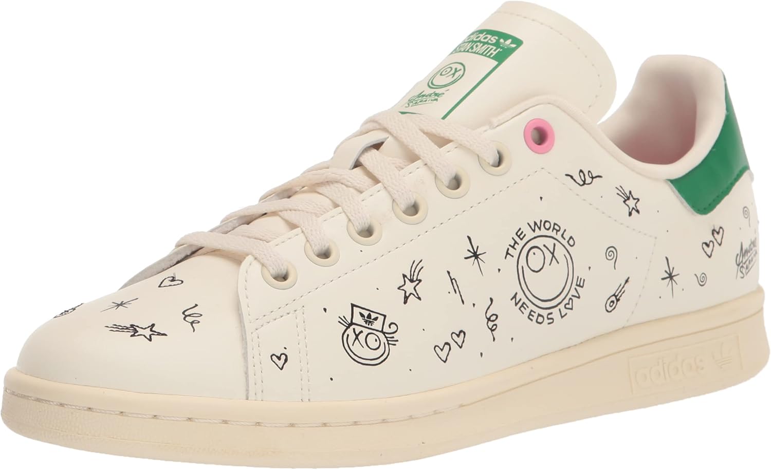 

Детские кроссовки Adidas Originals Stan Smith (унисекс), белый/черный/кремовый