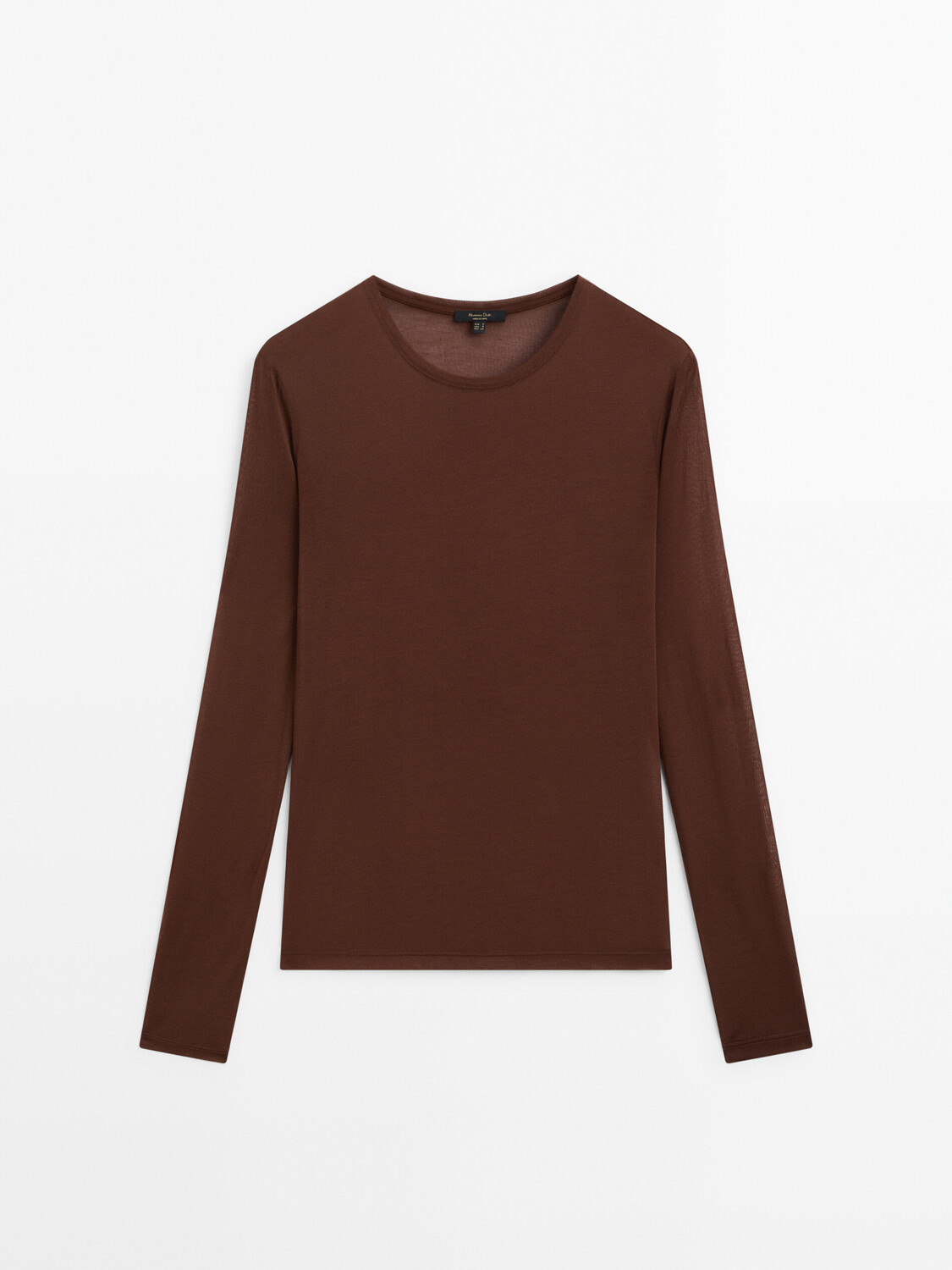 

Легкая футболка с длинными рукавами Massimo Dutti, оранжевый