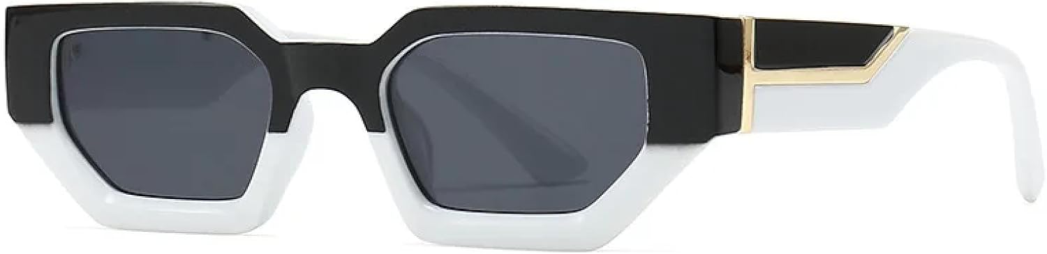 

Винтажные модные солнцезащитные очки для женщин и мужчин, роскошные солнцезащитные очки для женщин, маленькая оправа, защита от УФ-излучения UV400 SZVVBKK, Black White Black