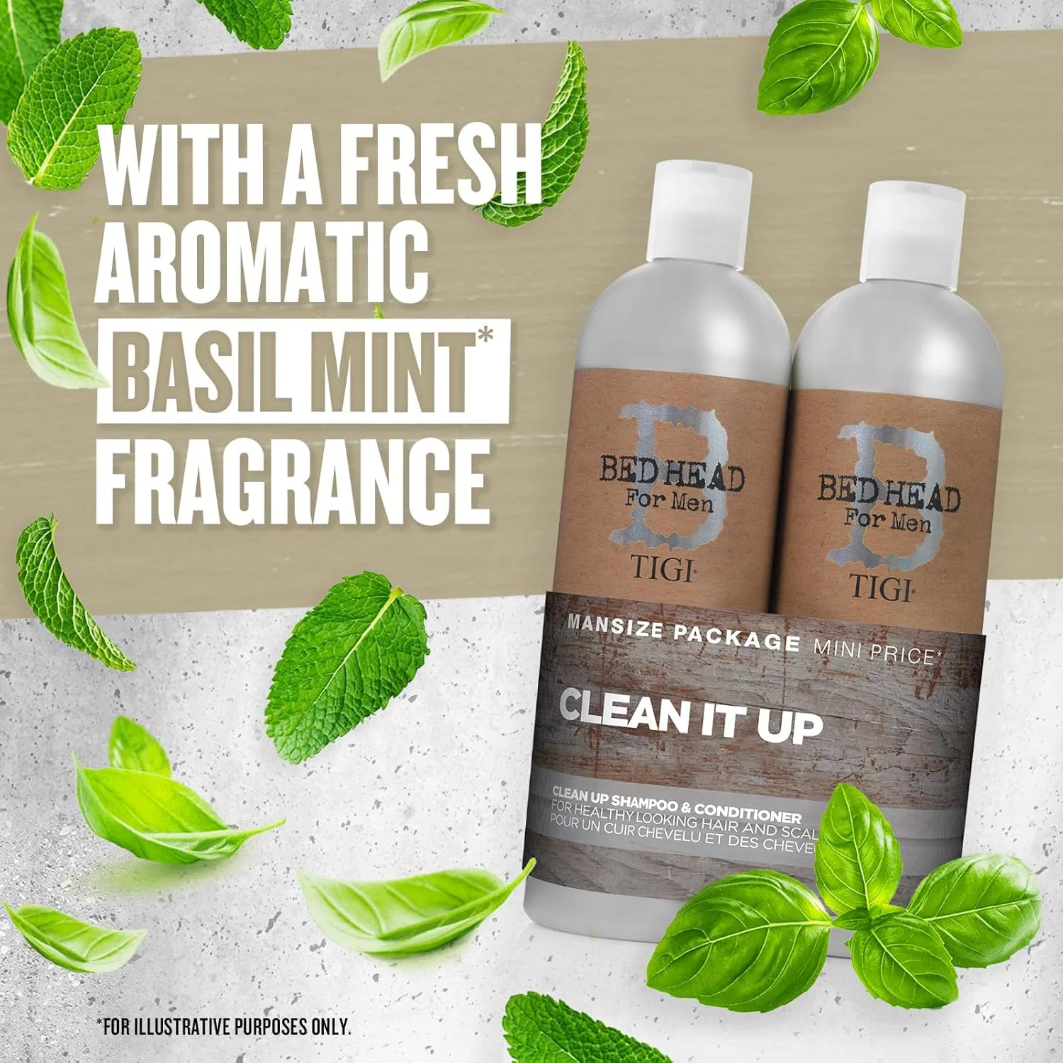 Набор шампунь и кондиционер «Clean Up» 2х750 мл от TIGI Bed Head for Men Tigi — фото 4