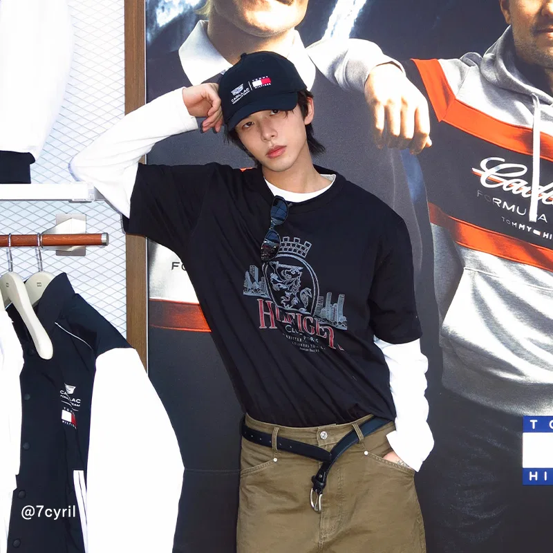 Футболка мужская с круглым вырезом Moderate Tommy Hilfiger, Black BDS — фото 4