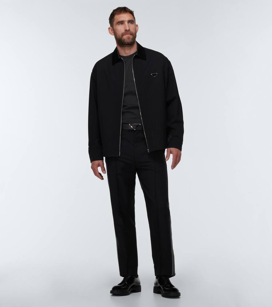Трикотажная футболка из хлопка, набор из трёх штук Prada, Black — фото 2