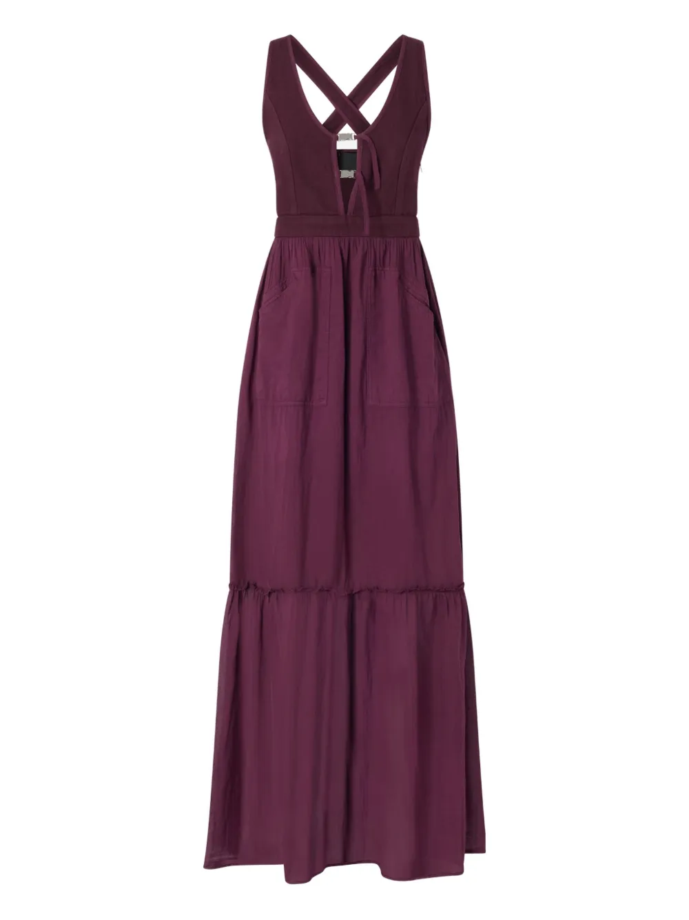 

Платье макси без рукавов PINKO, красный