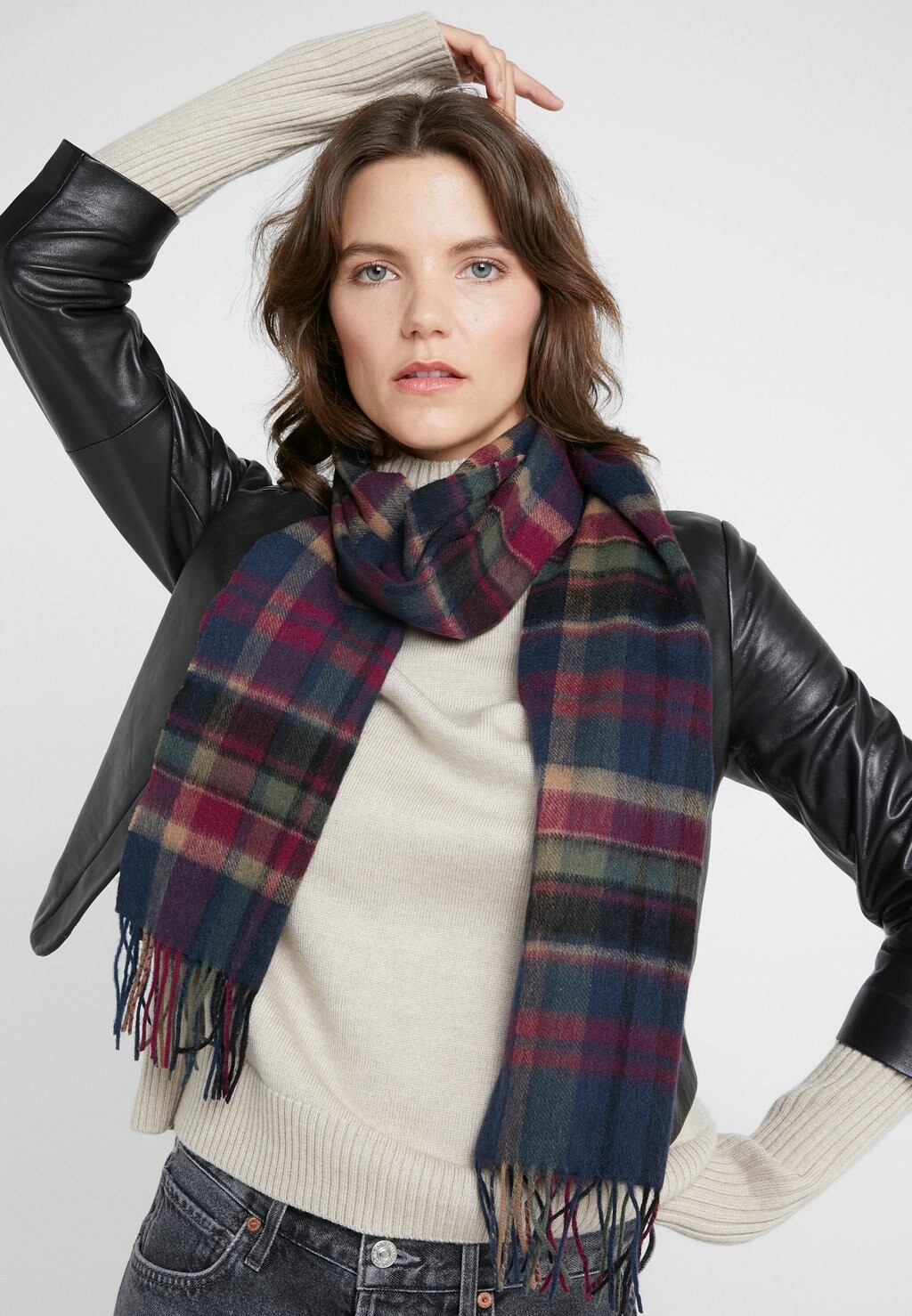 

Шарф VINTAGE WINTER PLAID Barbour, цвет navy