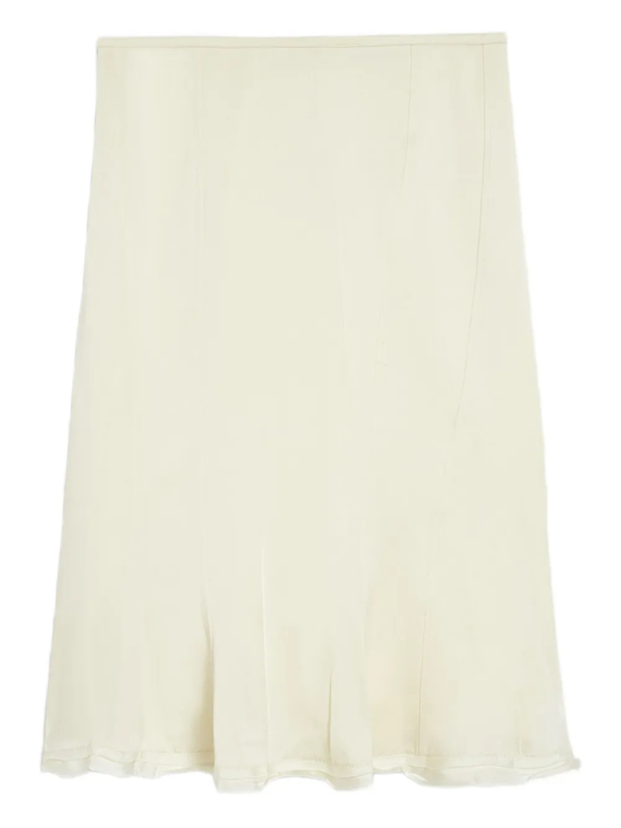 

Jil Sander атласная юбка мини, белый