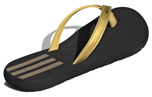 Тапочки eezay flip-flops slipper 'black gold' Adidas, черный — фото 4