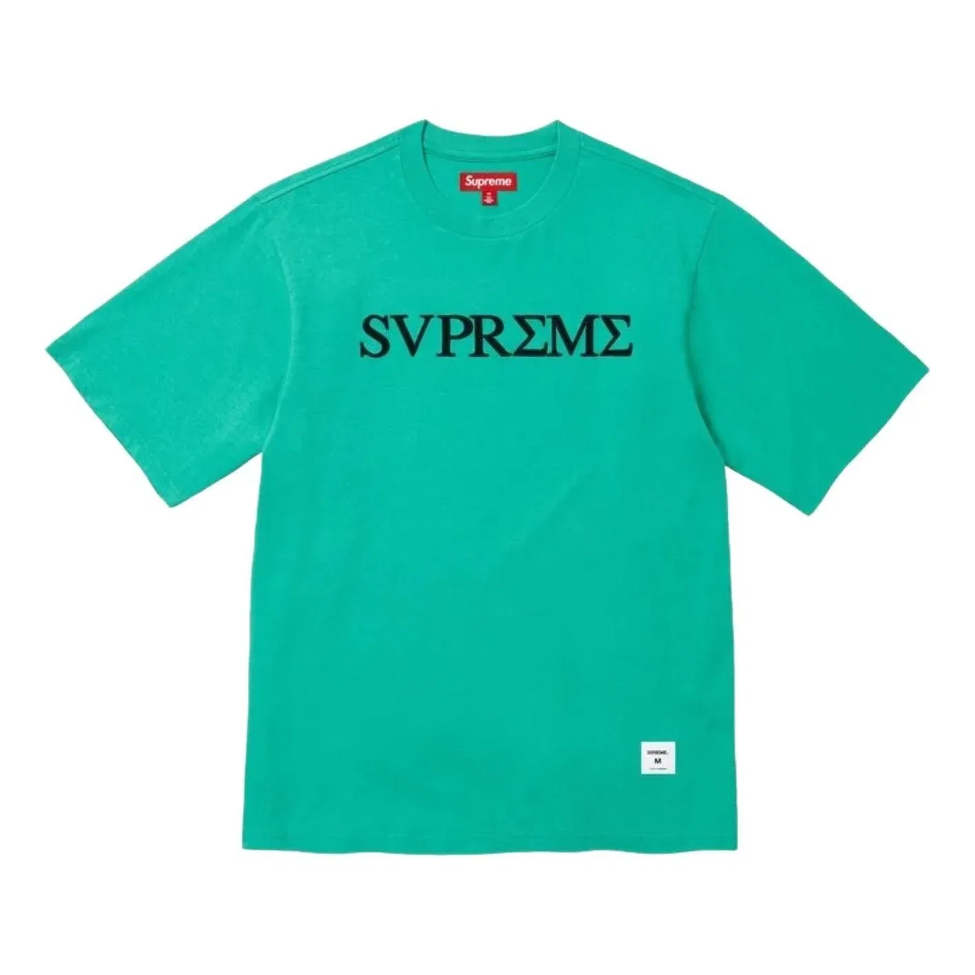 Футболка Supreme SS26 Greek S/S 'Aqua' SUP-SS26-290-PINE, зеленый